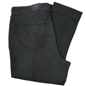 NYDJ Black Stretch Denim Crop
Ankle Jeans